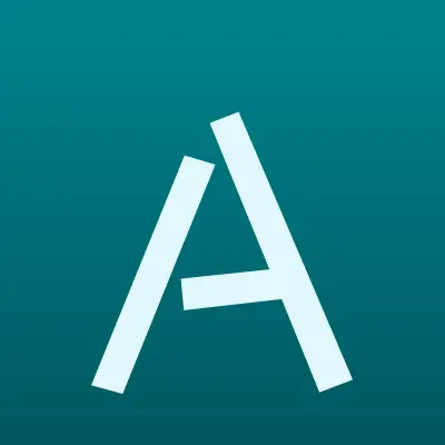 Азбука, сеть канцелярских магазинов, лого-визитка